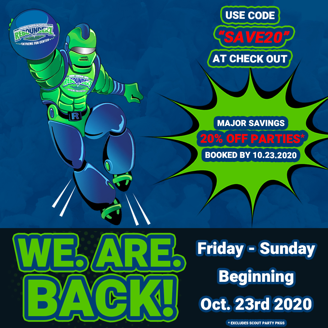 Rebounderz Grand Rapids Trampolines, Ninja Warrior and More!