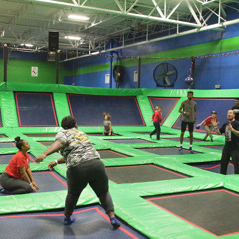 Indoor Trampoline Arena at Rebounderz Family Fun Center