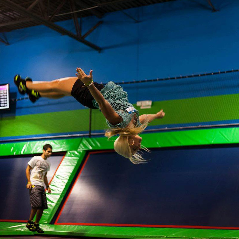 Indoor Trampoline Arena at Rebounderz Family Fun Center